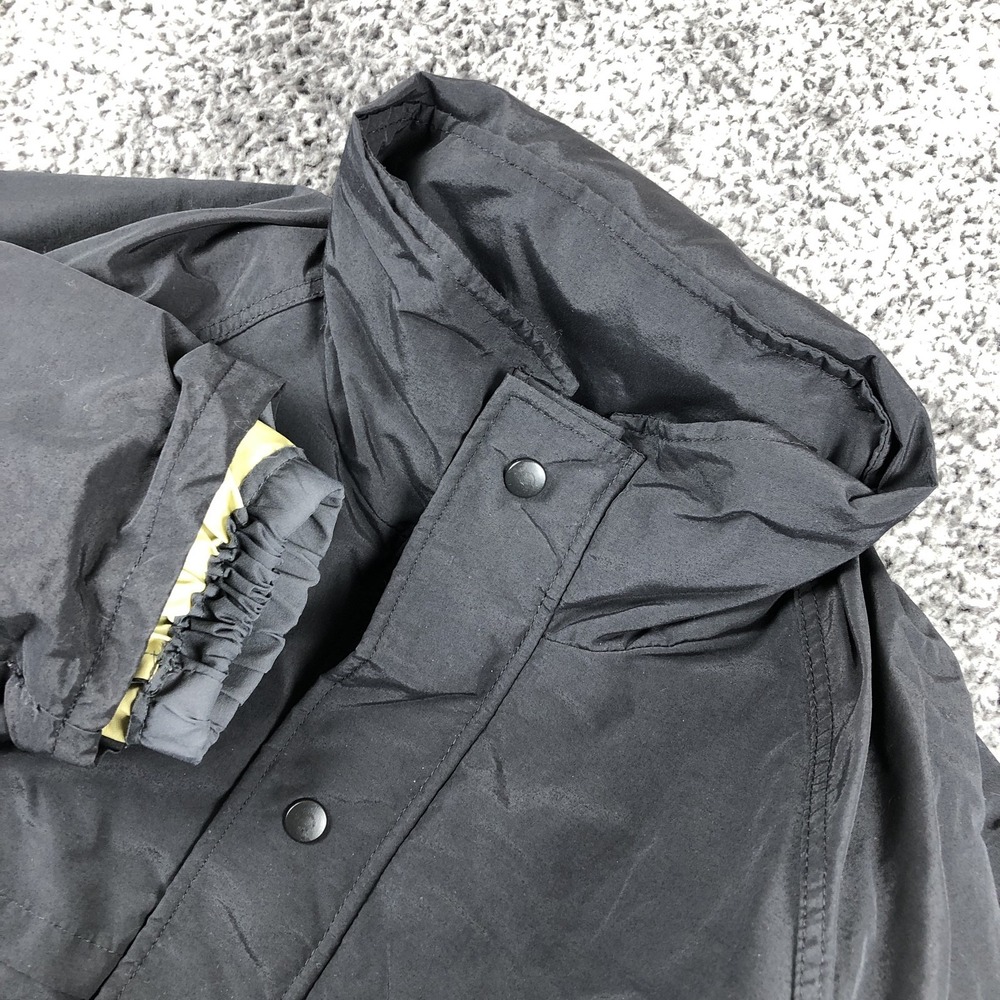 Blauer Jacket Mens XL Black Nylon Quilted Insulated Lined Hooded‎ Parka Made USA
